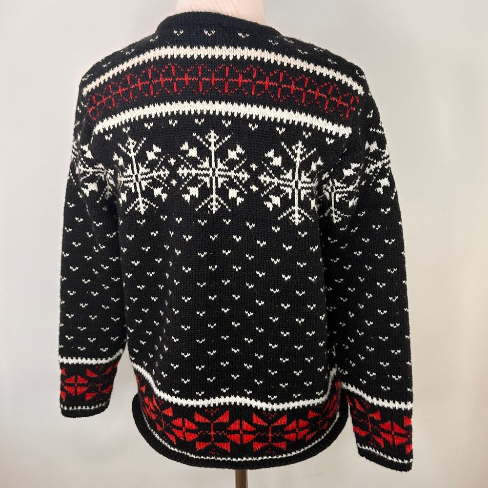 J.Jill Holiday Christmas Deer Valley Reindeer Zip Up Sweater Size XS - Picture 5 of 9